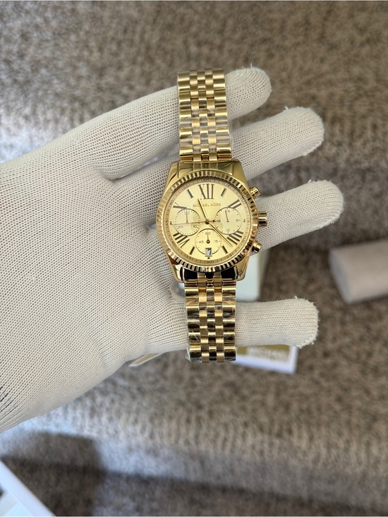 Michael Kors Gold Stainless Steel Chronograph Watch Womens 38mm dial main image 5